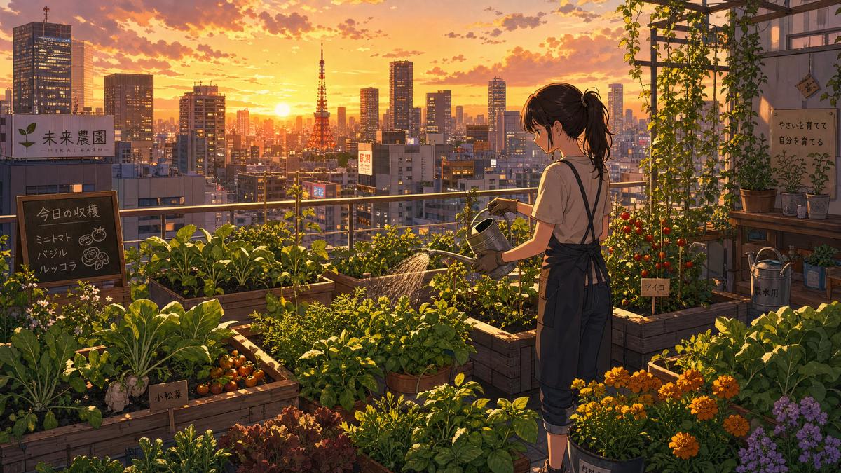 街景纪实 街景纪实生活：城市屋顶花园种植视频分享